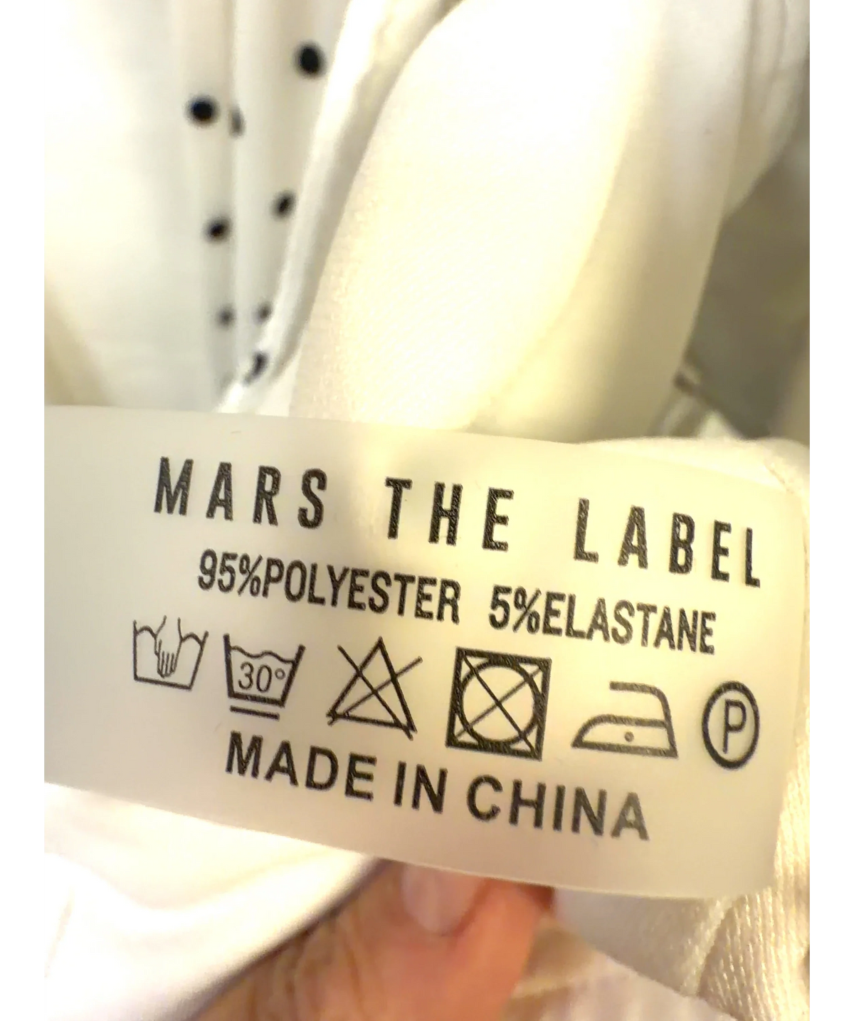 Mars the Label White Colour, size UK 8 — label