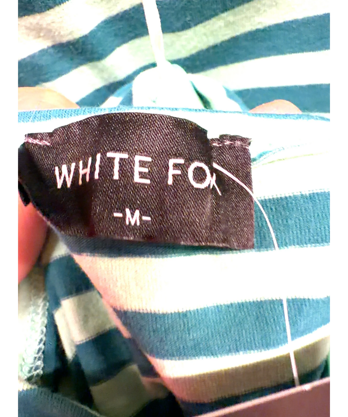 WHITE FOX Green Whispered Secrets Halter Top and Whispered Secrets Mini Shorts, size UK M — detail
