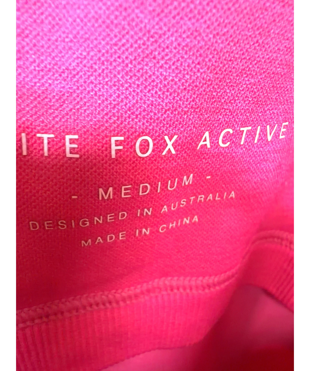 WHITE FOX Pink Colour, size UK M — care label