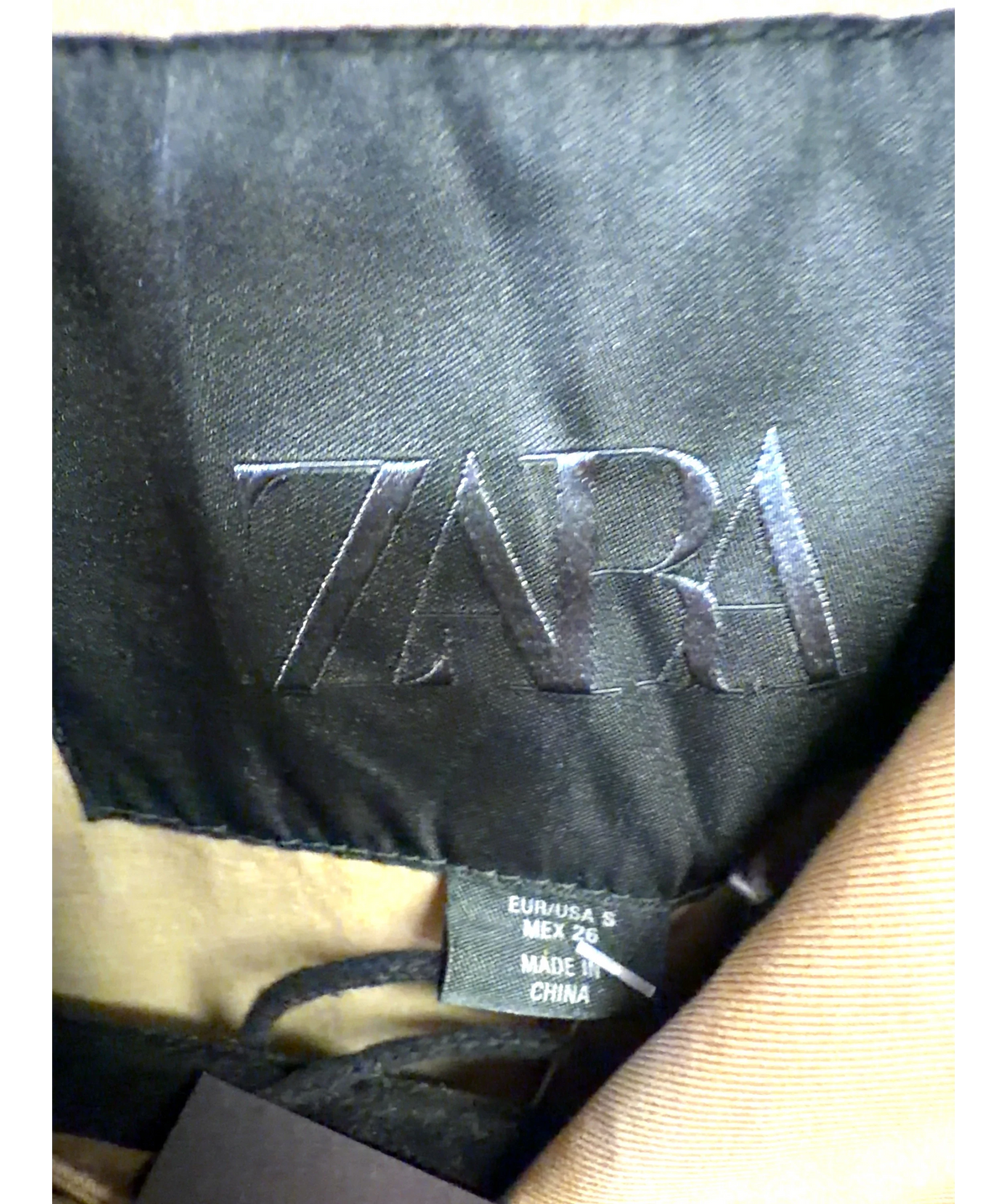 ZARA Beige Colour, size UK S — detail