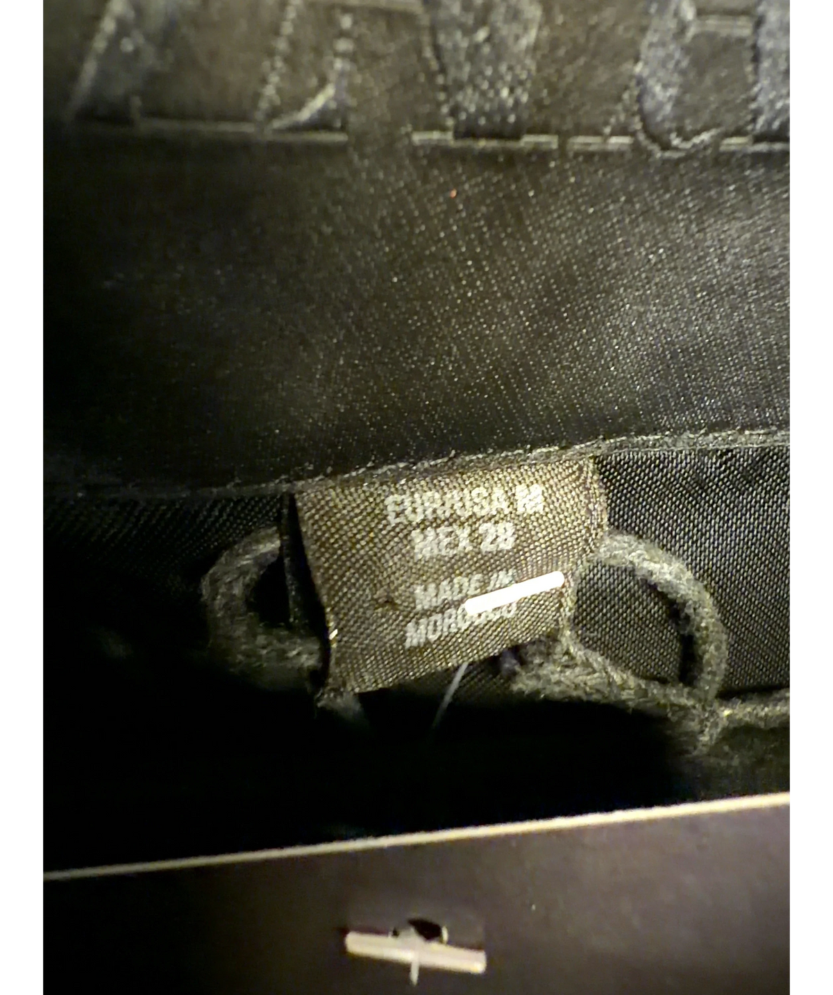 ZARA Black Colour, size UK M — care label