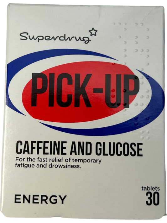 Superdrug Pick-Up Caffeine and Glucose Energy Tablets