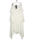 WHITE FOX Wildflower Kiss Maxi Skirt White UK M