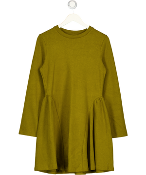 ASOS Olive Green Fleece Long Sleeve Mini Dress UK 16