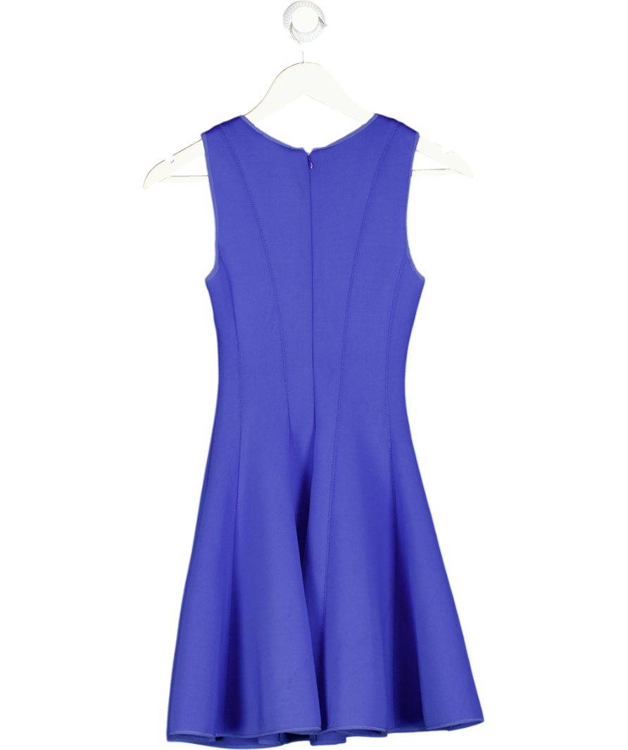 CLUB MONACO Blue Cobalt Blue, Fit-and-flare Scuba Dress Sz00 UK 4