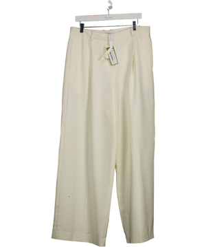 Lilysilk White Medium Rise Business Trousers UK 16