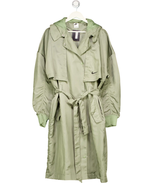 Green Nike Essentials Woven Trench Coat in Oil Green  UK L