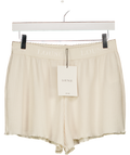 LOUNGE Cream Pointelle Lounge Shorts UK M