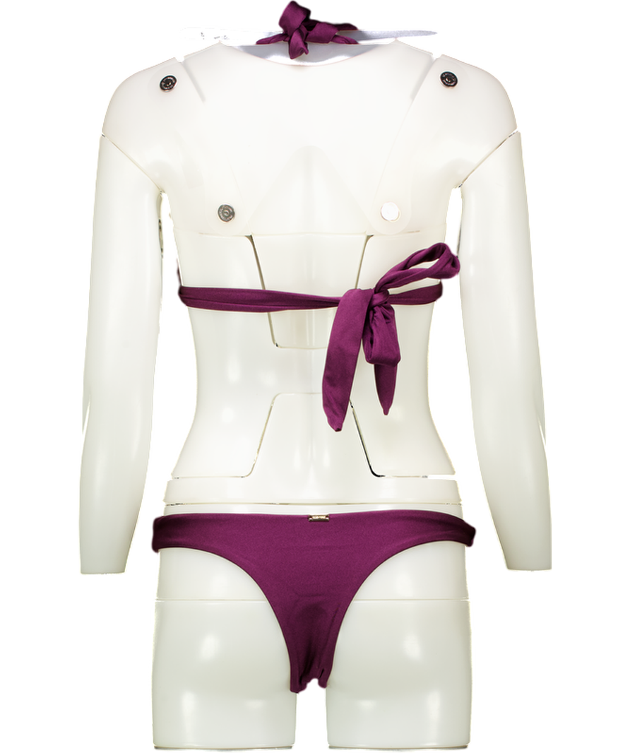 ode + rae Purple Sol Bikini Set UK S
