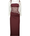 White Fox Red Compliment Me Maxi Dress UK S