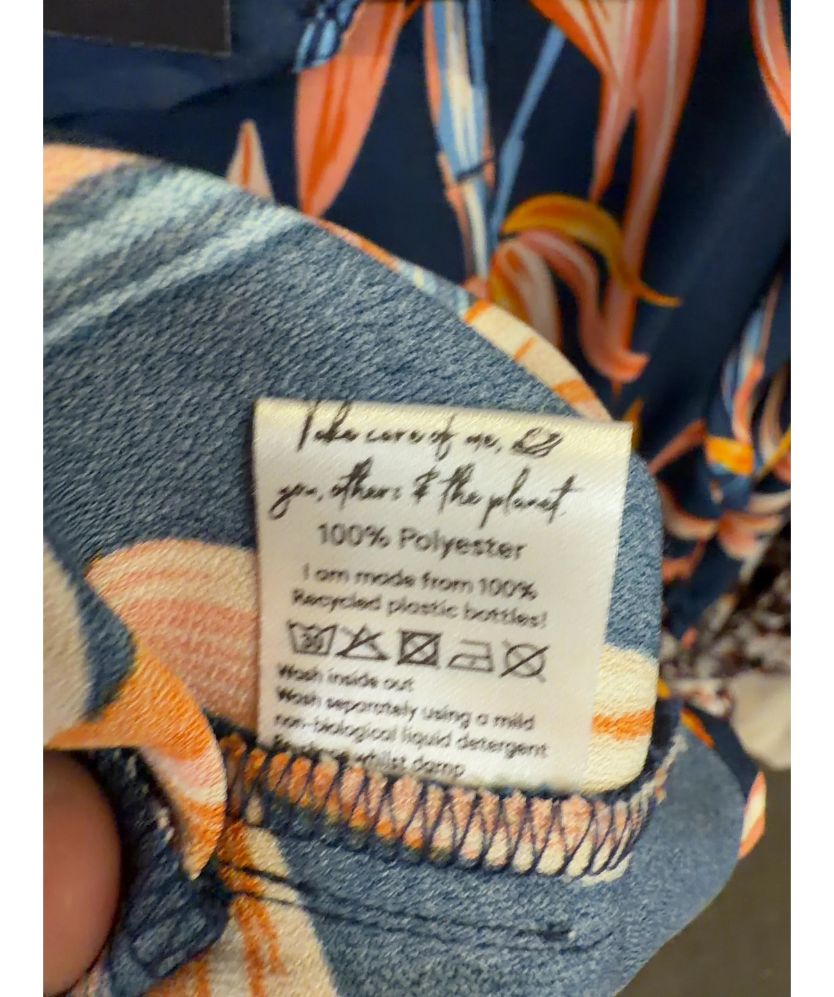 Dancing Leopard Blue Dove Dress, size UK 24 — label