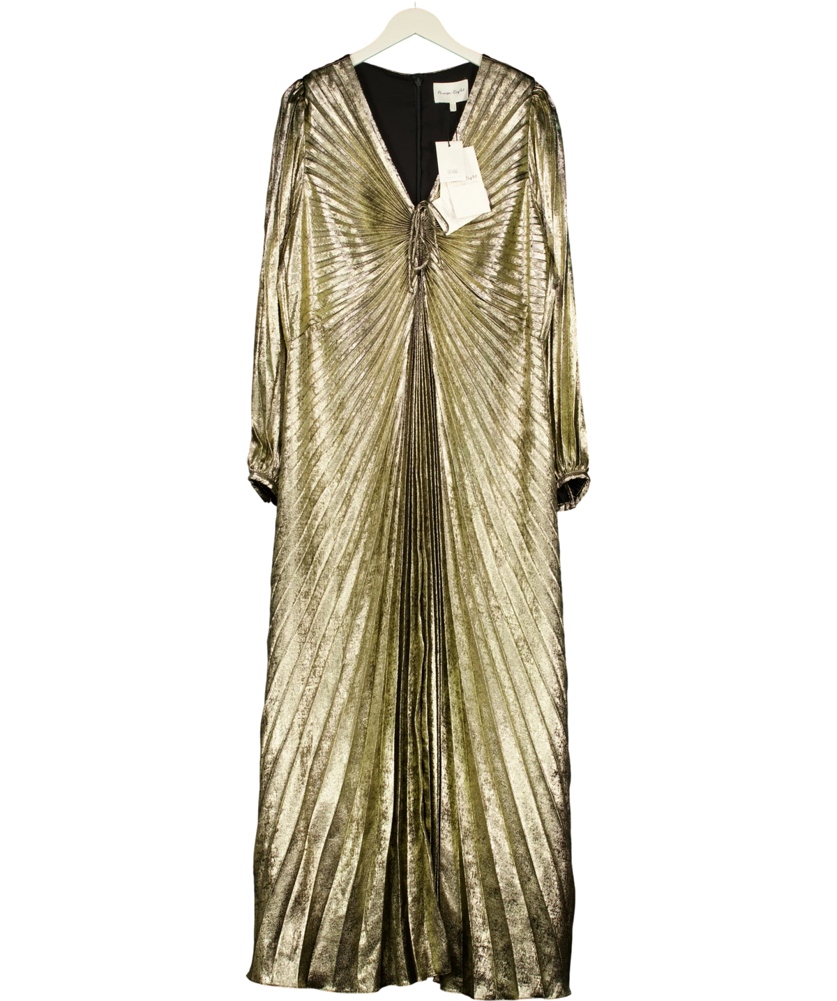 Phase Eight gold Ellen Gold Pleated M, size UK 22 — front