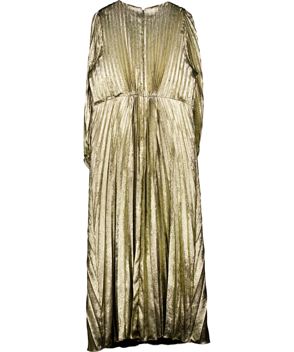 Phase Eight gold Ellen Gold Pleated M, size UK 22 — back
