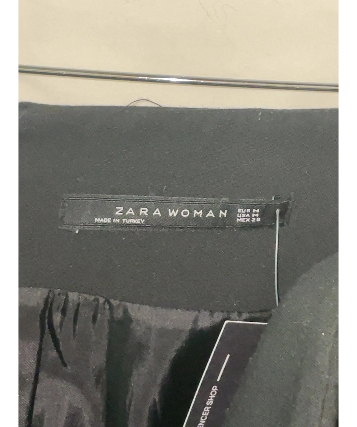 ZARA Black Colour, size UK M — detail