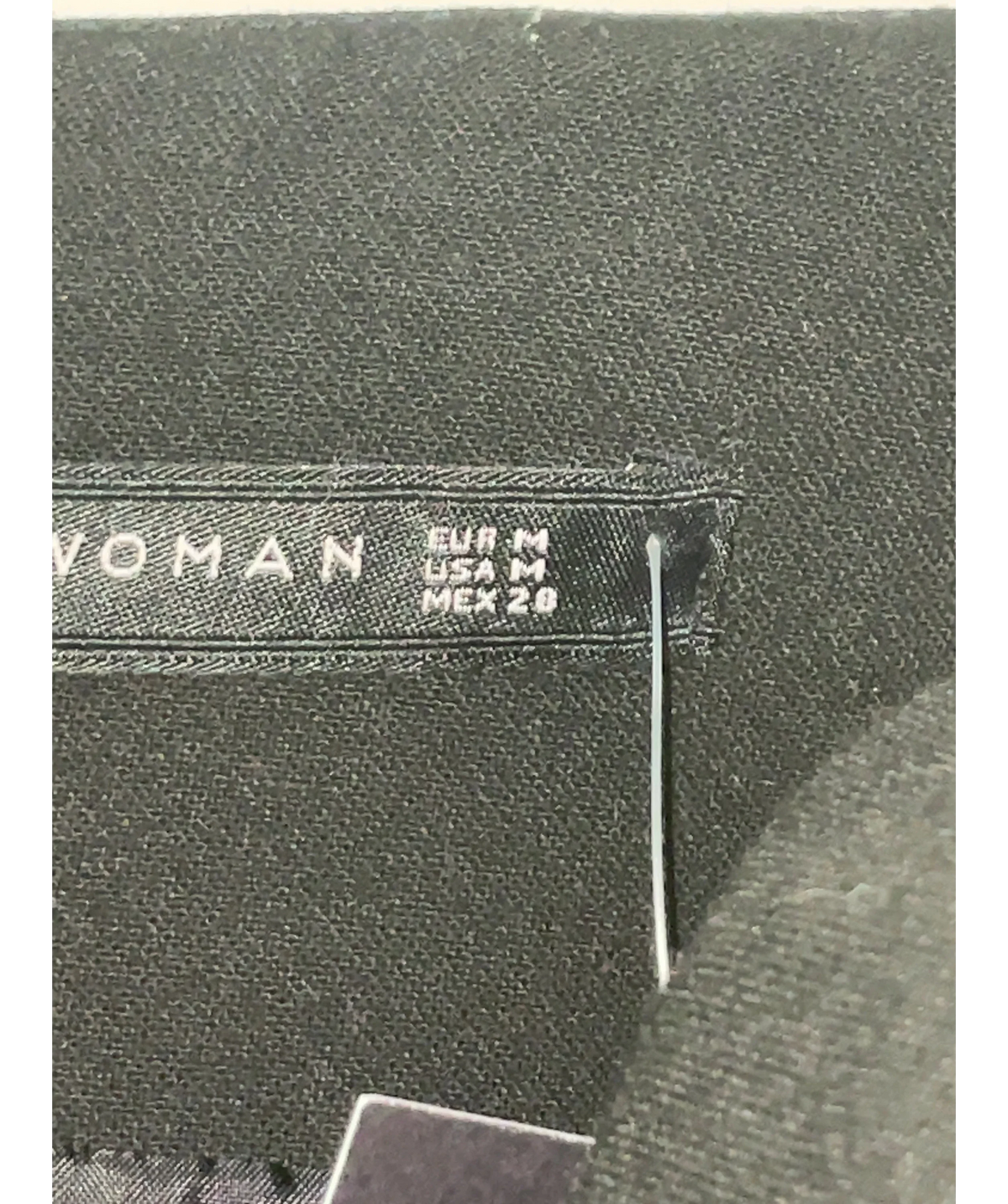 ZARA Black Colour, size UK M — care label