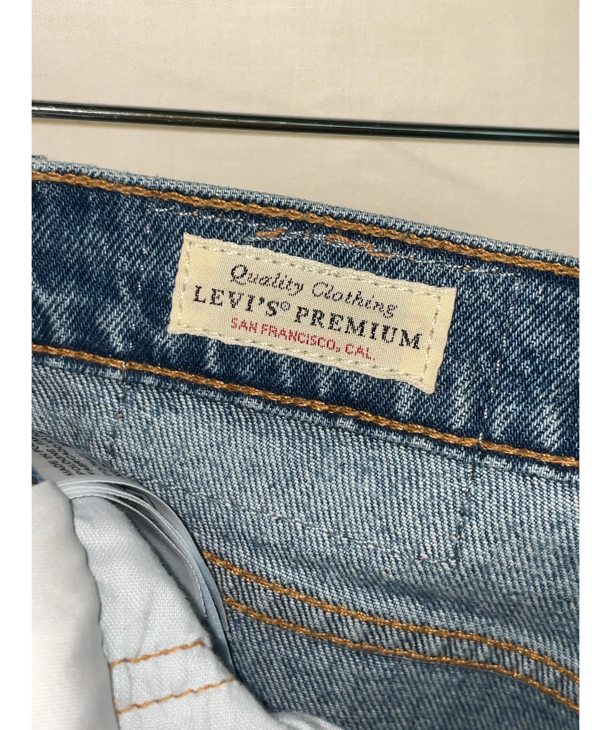 levis Blue Colour, size W26 — detail
