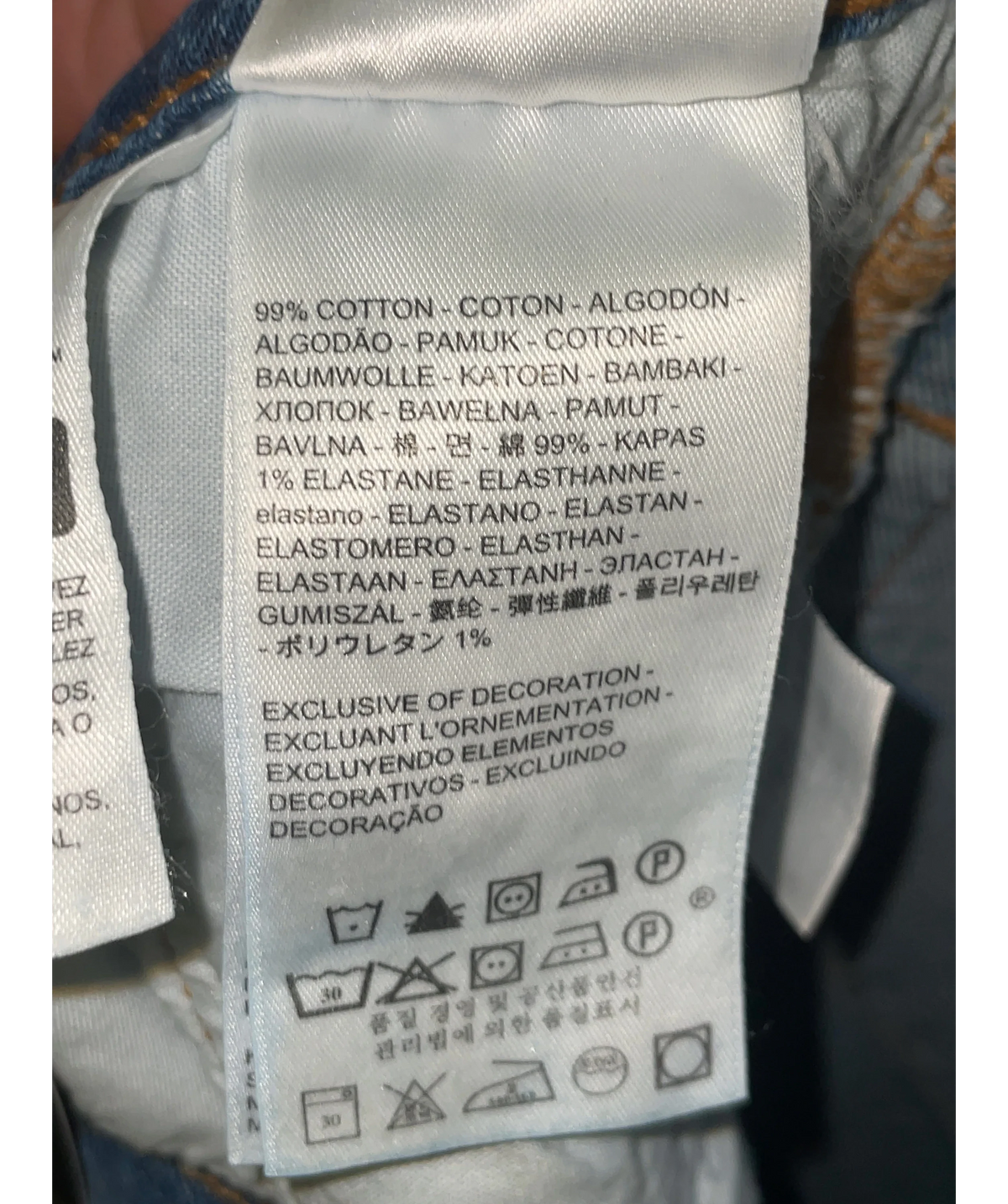 levis Blue Colour, size W26 — label