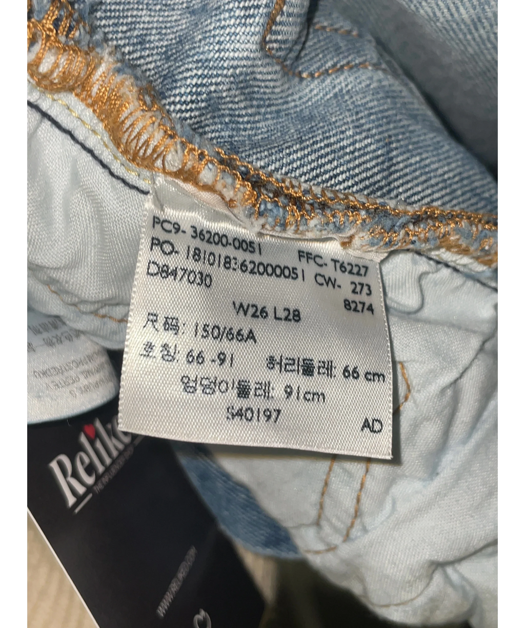 levis Blue Colour, size W26 — care label