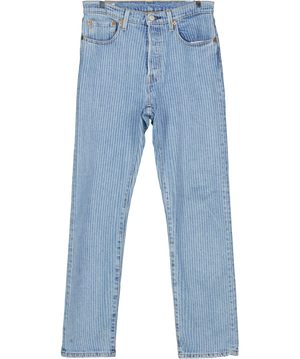 Levis Blue And White Striped Denim Jeans W26