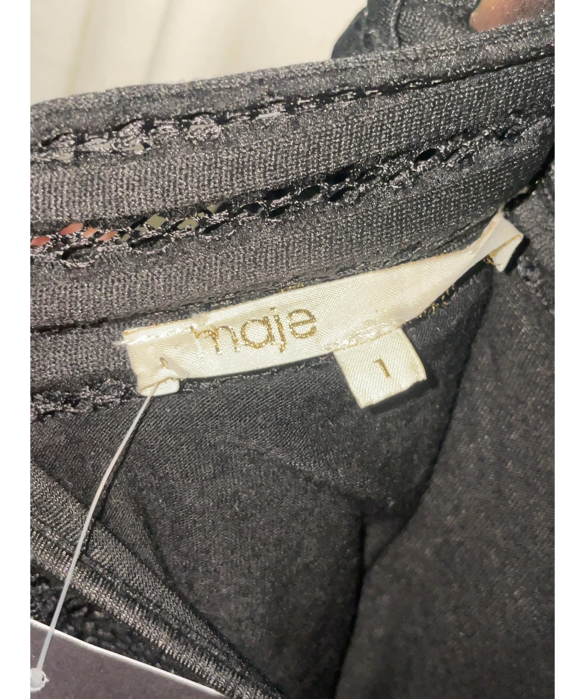 Maje Black Colour, size UK 8 — detail