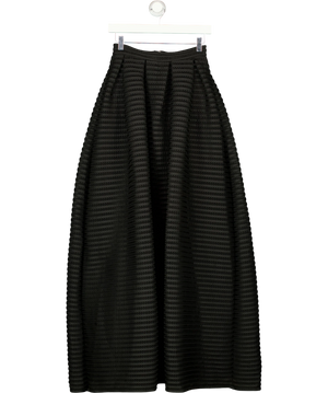 MAJE  Jongle Black Mesh Volume Maxi Skirt T1 UK 8