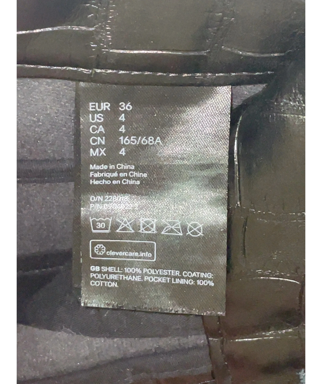 H&M Black Colour, size UK 8 — label