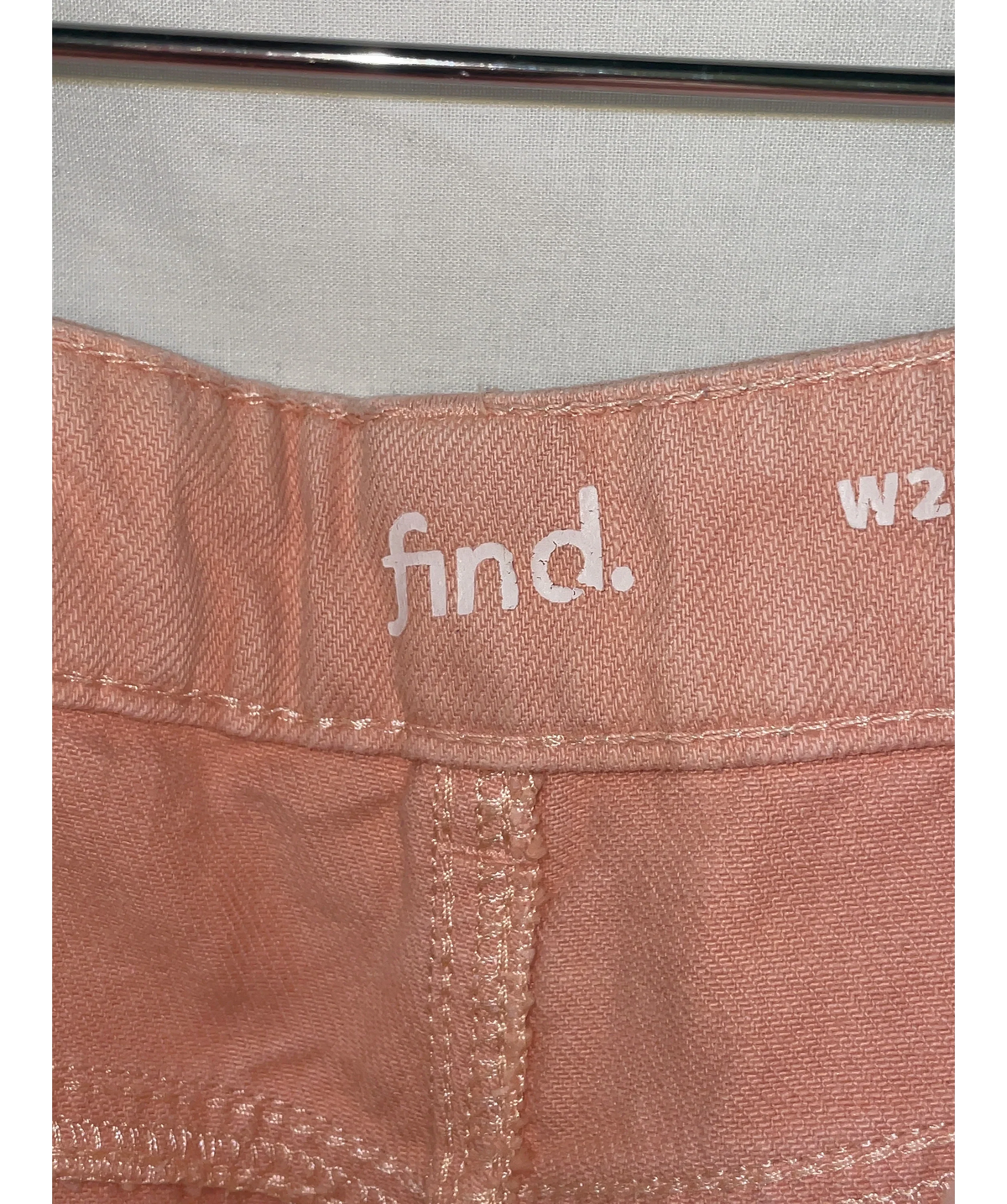 find. peach Women Denim Pants Pink Balloon Fit, size W27 — detail