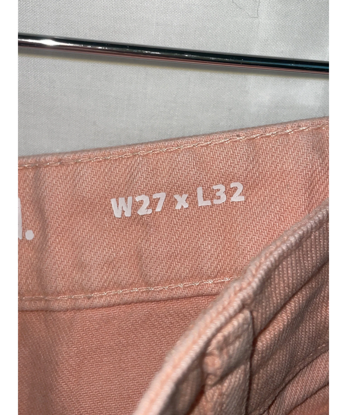 find. peach Women Denim Pants Pink Balloon Fit, size W27 — care label