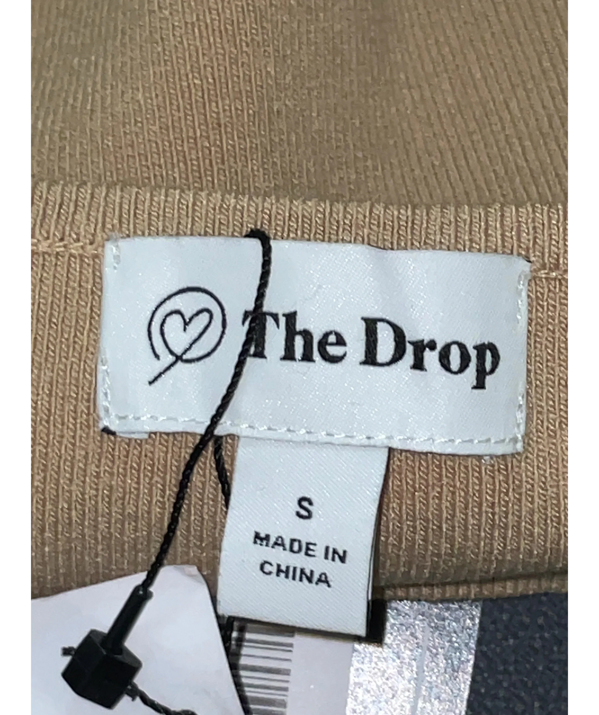 The Drop Beige Colour, size UK S — care label
