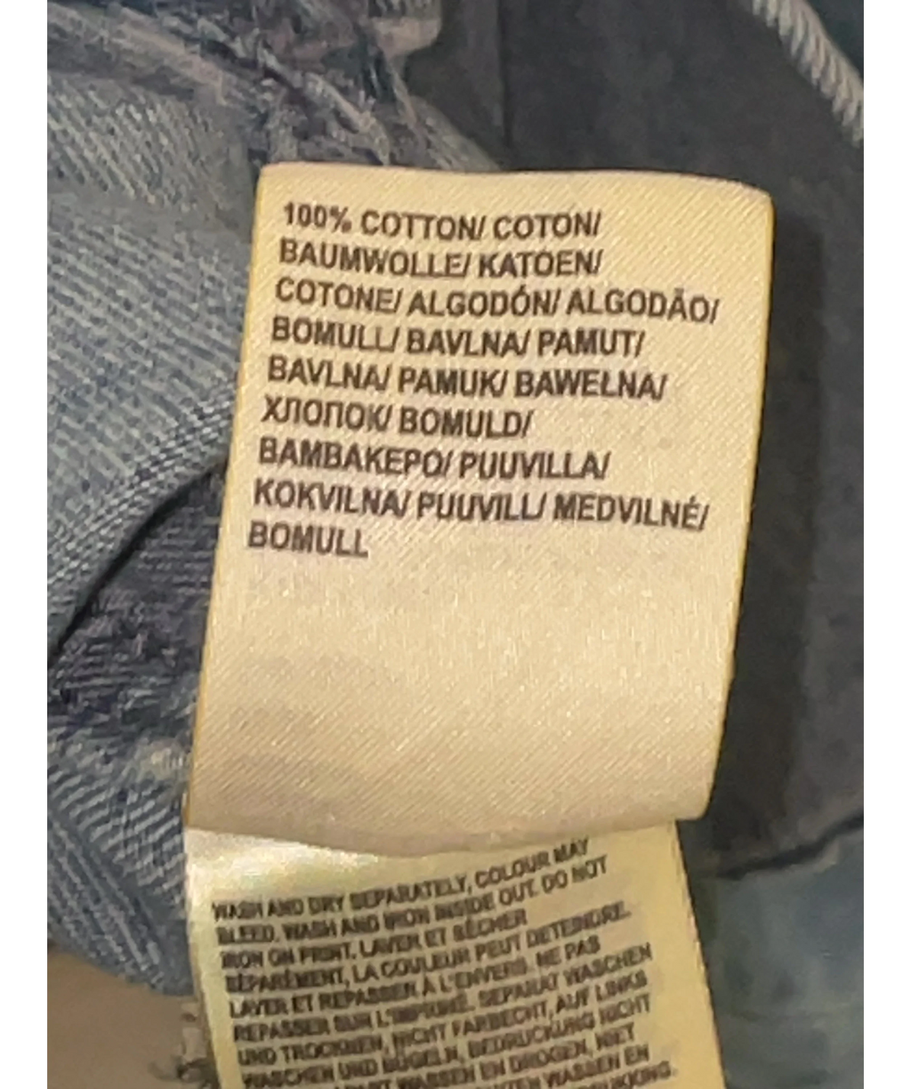 Lee light blue Workwear Shirt, size UK S — label
