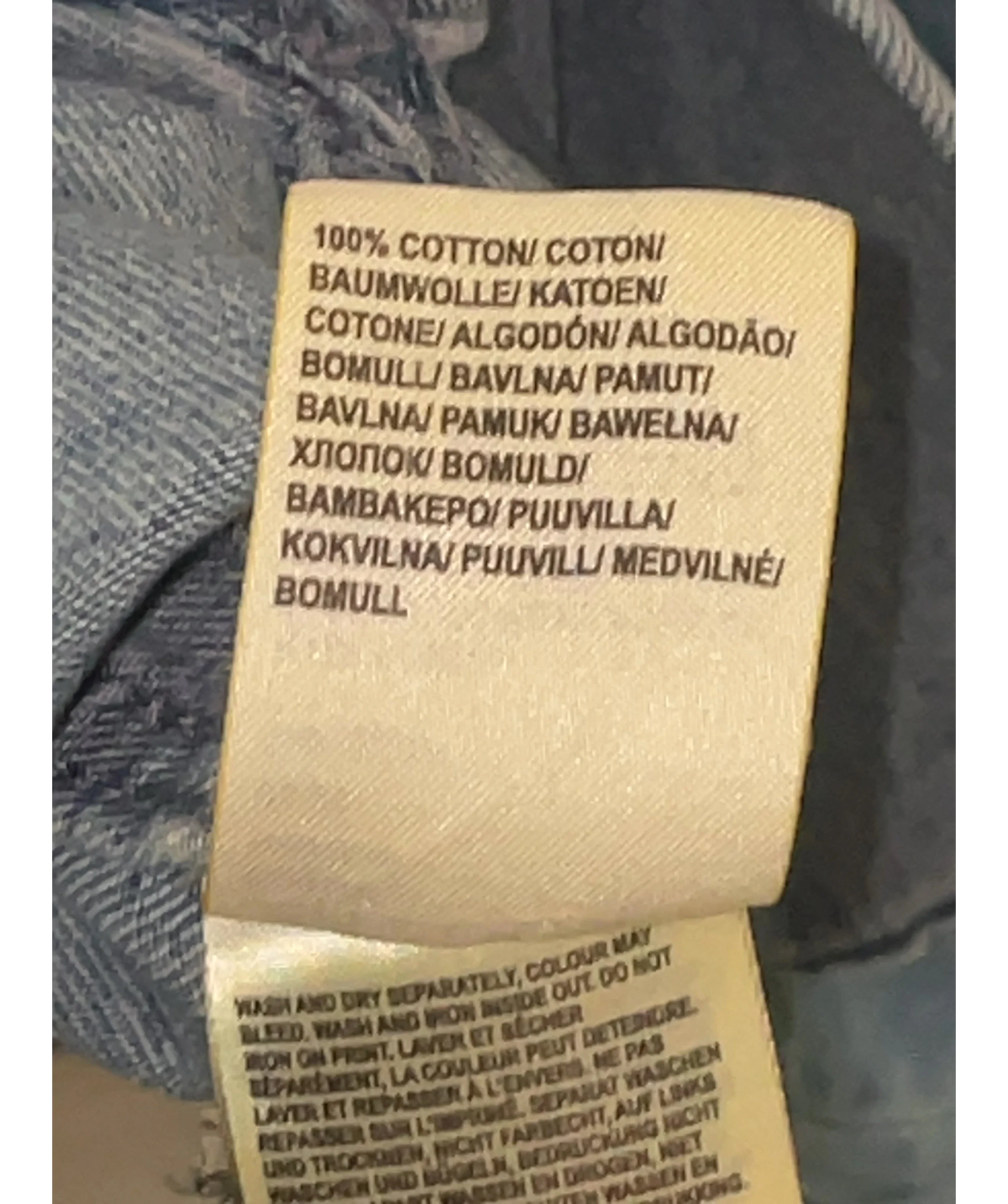 Lee light blue Workwear Shirt, size UK S — label
