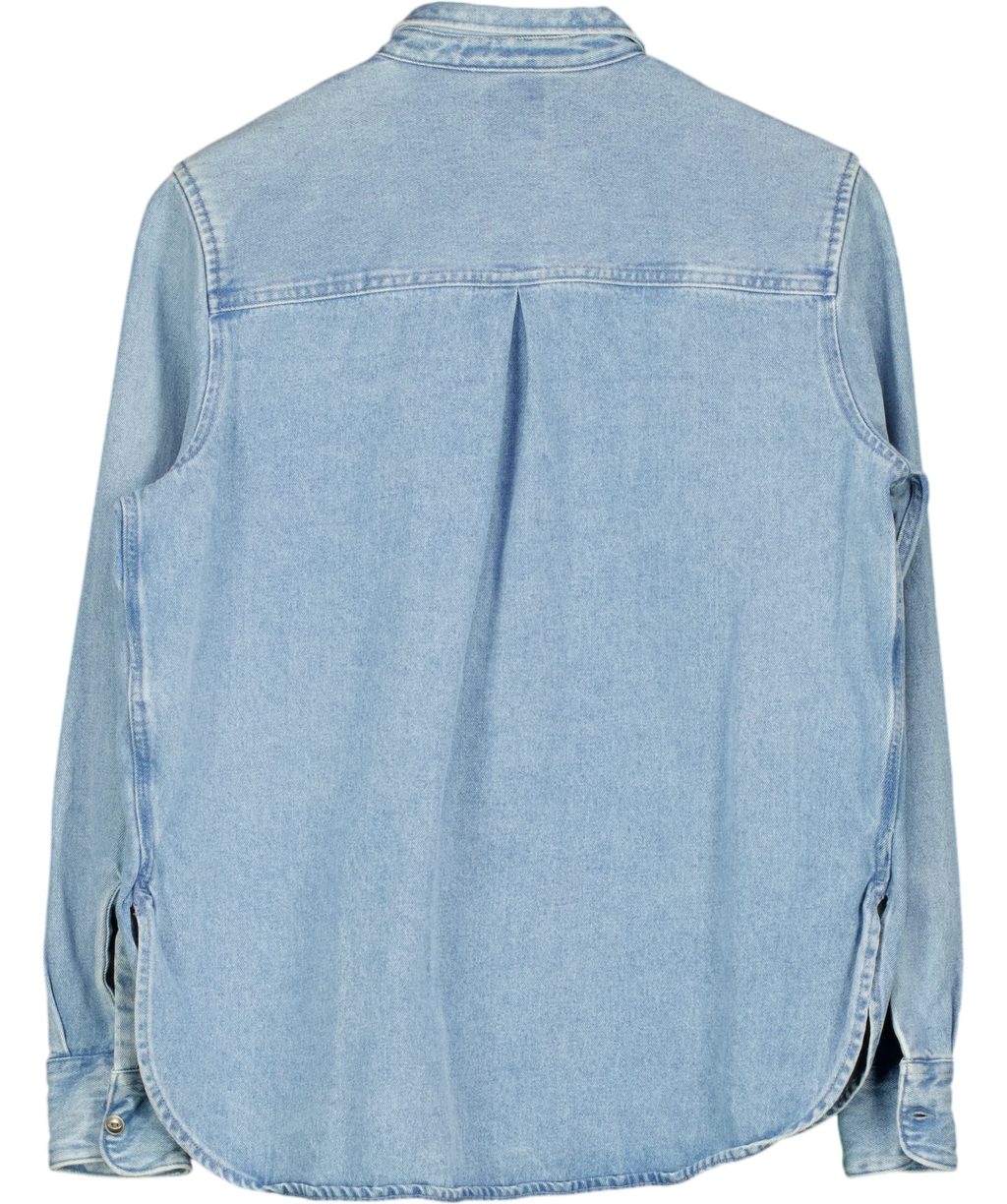 Lee light blue Workwear Shirt, size UK S — back