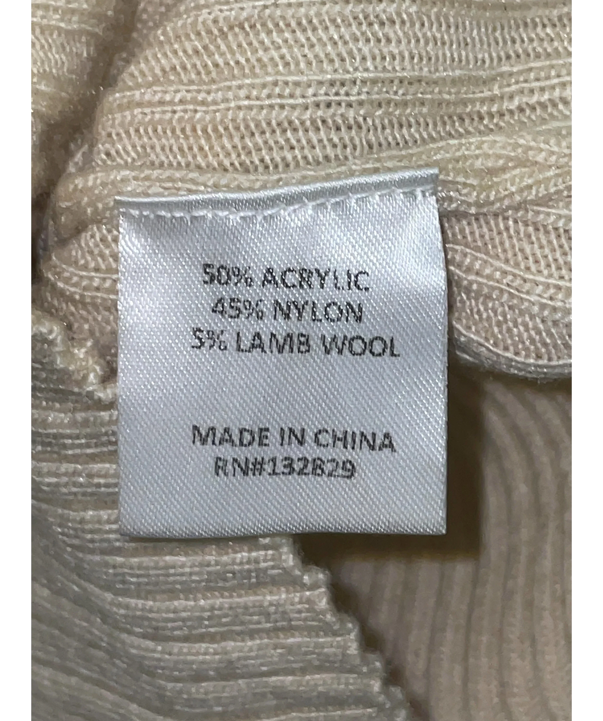 Lovers & Friends Cream Booker Sweater, size UK S — label