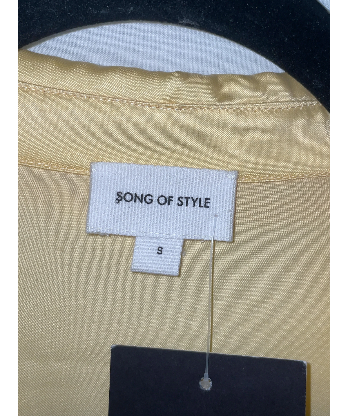 Song of Style Yellow Colour, size UK S — care label