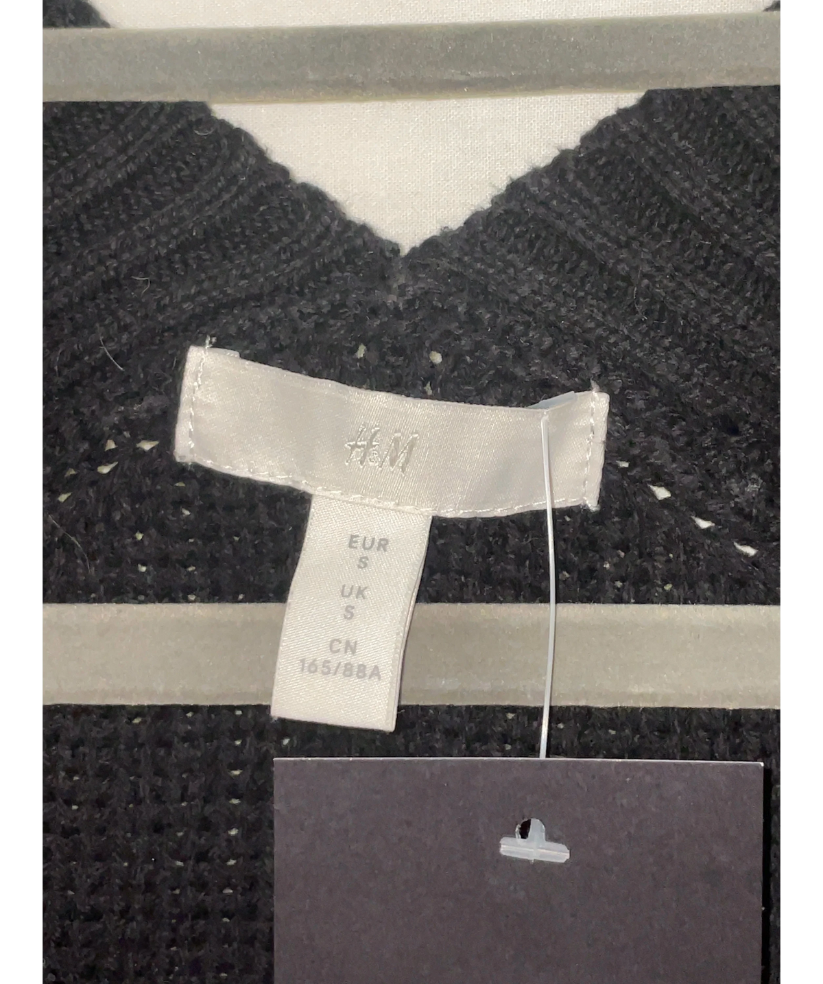 H&M Black Colour, size UK S — detail