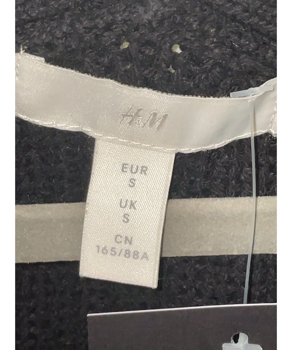 H&M Black Colour, size UK S — care label