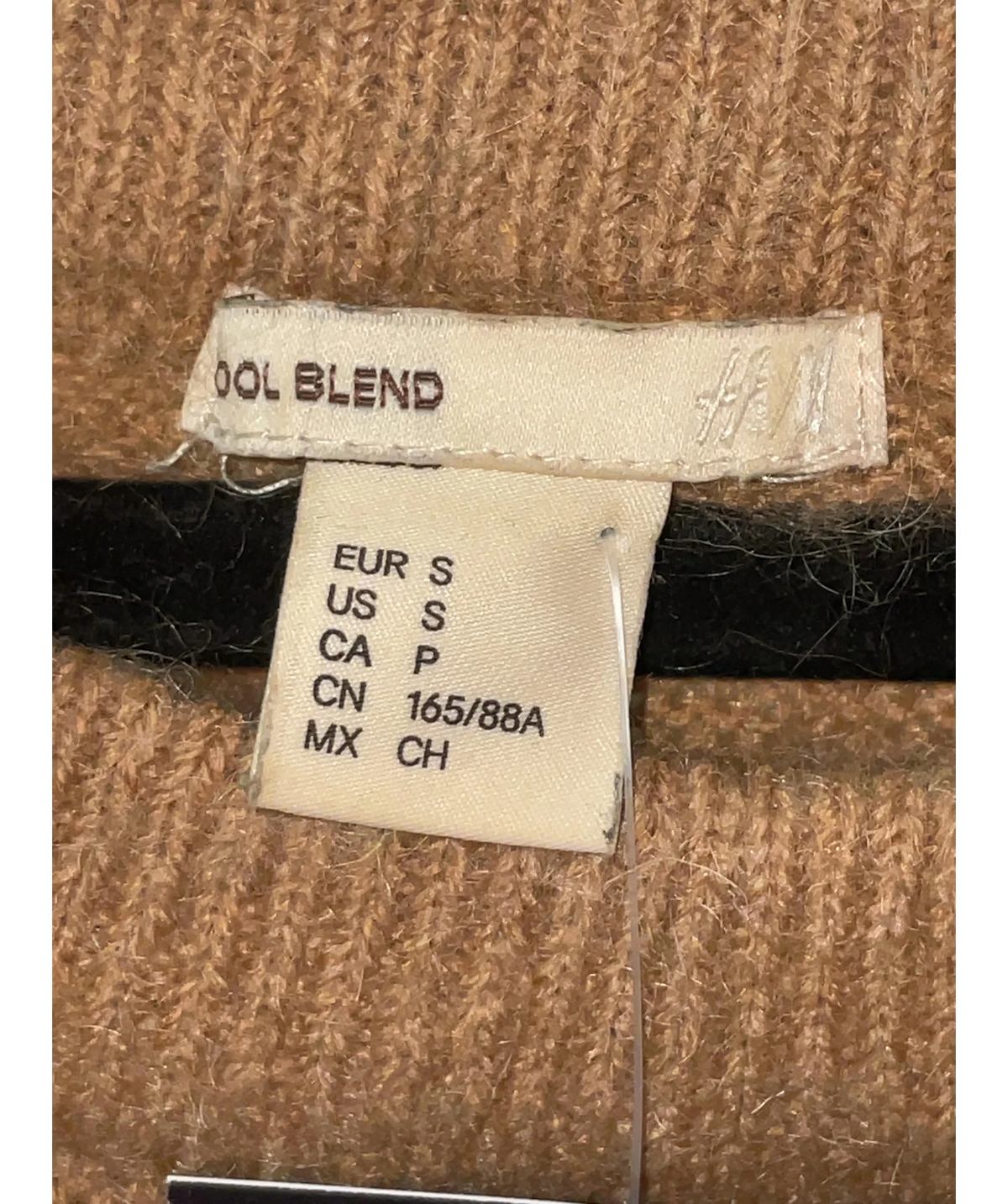 H&M camel Colour, size UK S — care label
