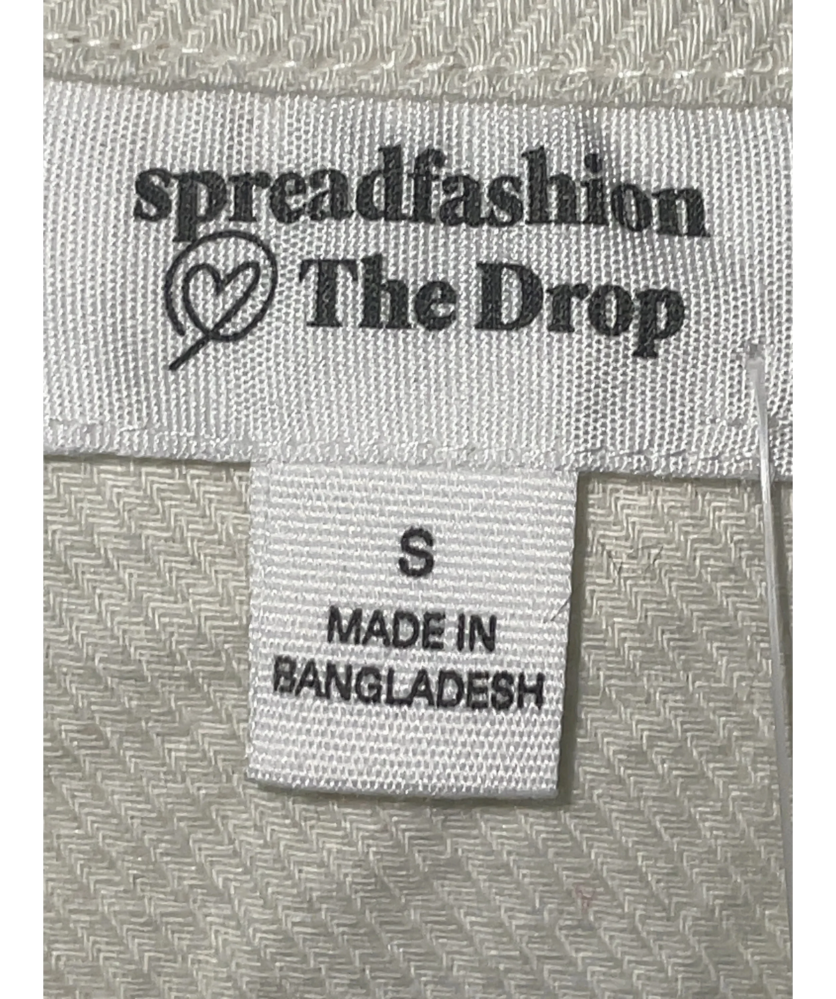The Drop off-white Colour, size UK S — care label