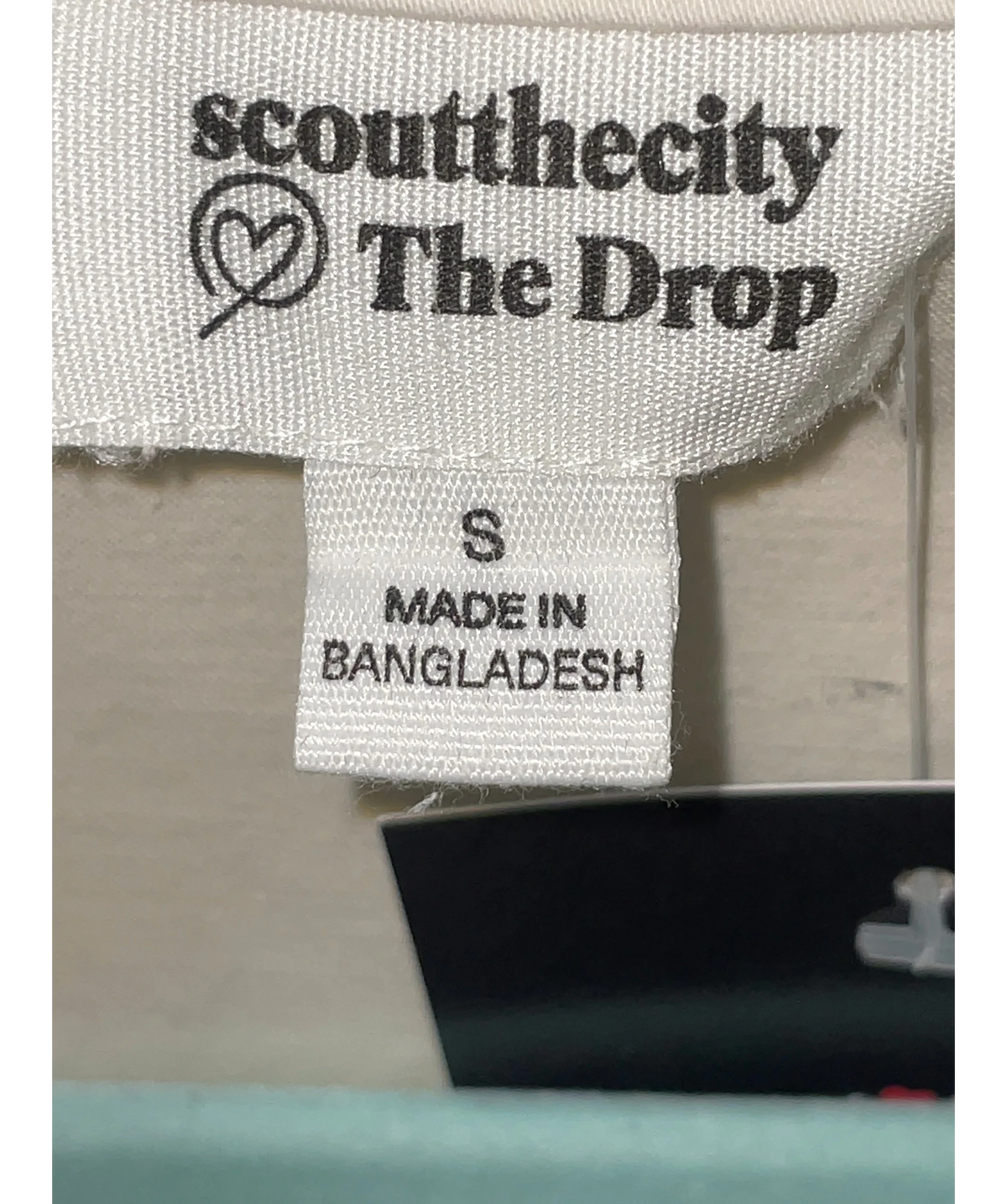 The Drop cream Colour, size UK S — care label