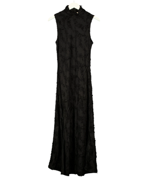 H&M Textured Silk-Blend Maxi Dress UK 12