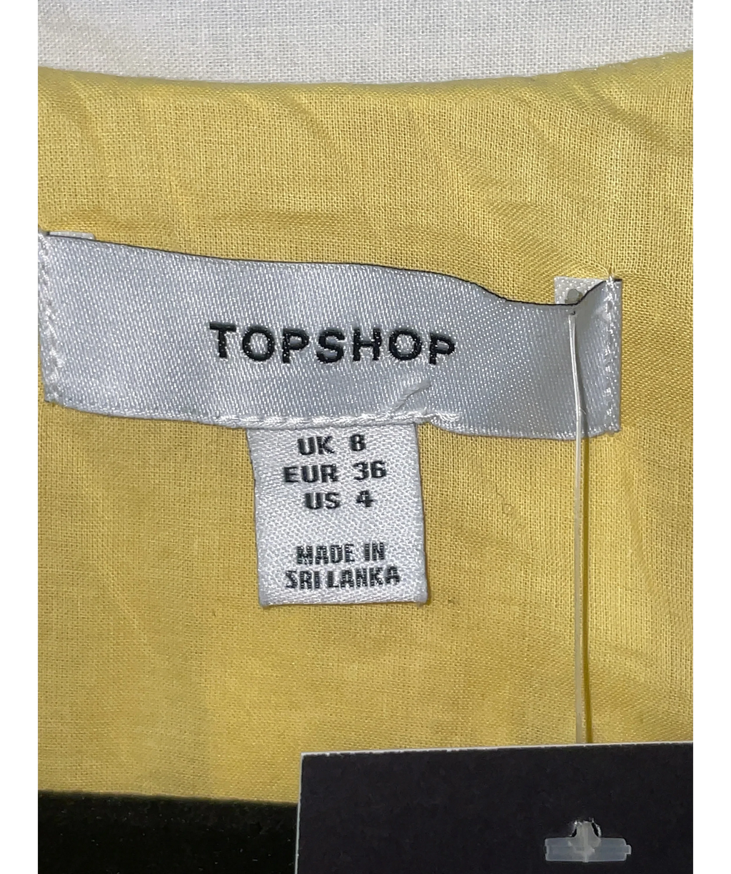 TOPSHOP Yellow Colour, size UK 8 — detail