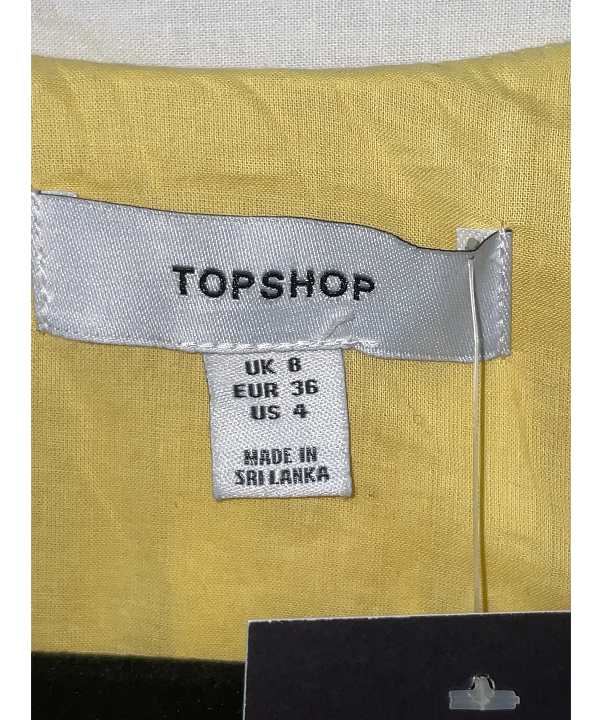 TOPSHOP Yellow Colour, size UK 8 — detail