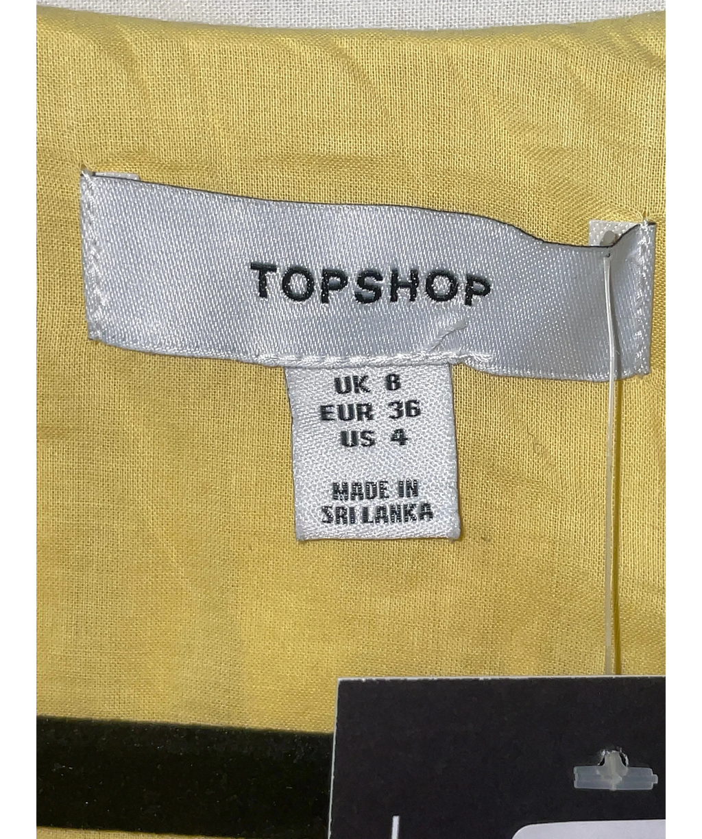 TOPSHOP Yellow Colour, size UK 8 — care label