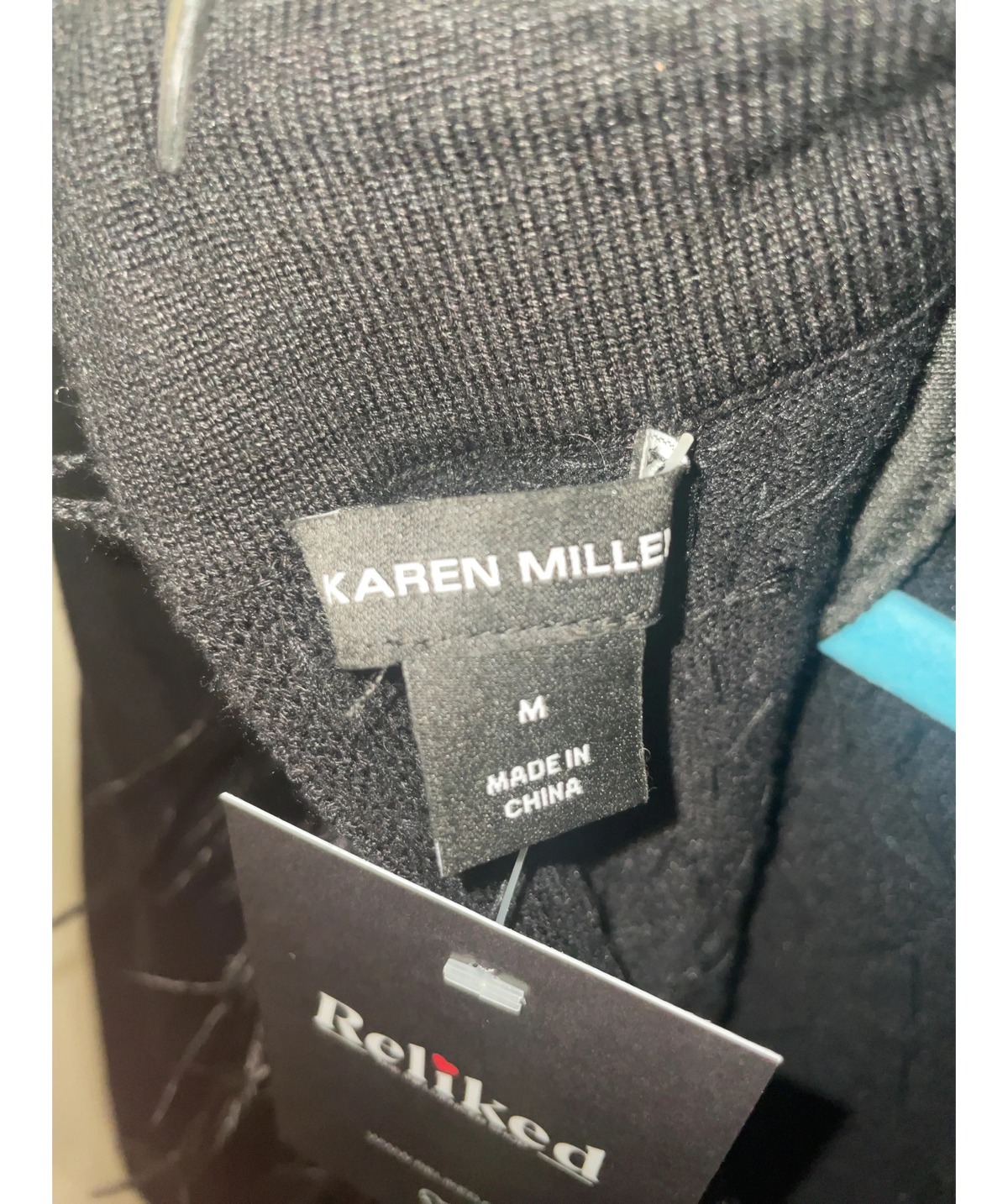 KAREN MILLEN Black Colour, size UK M — detail