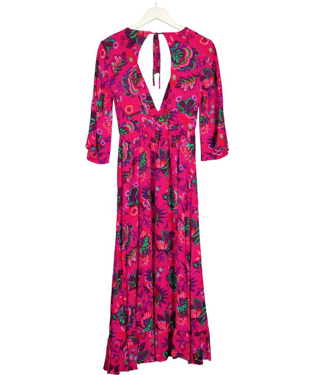 TOPSHOP Pink Culture Print, size UK 8 — back