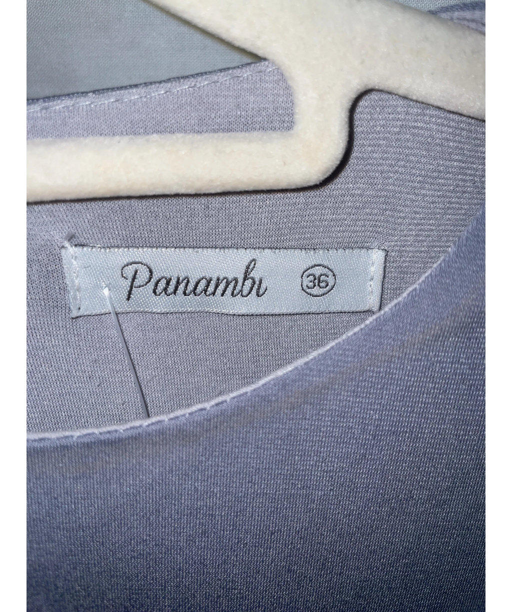 Panambi Blue midi dress, size UK 8 — detail
