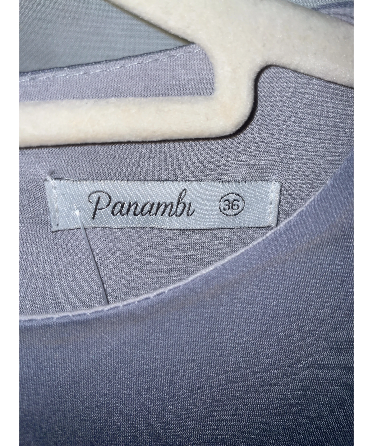Panambi Blue midi dress, size UK 8 — detail