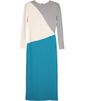 Panambi Blue midi dress, size UK 8 — front