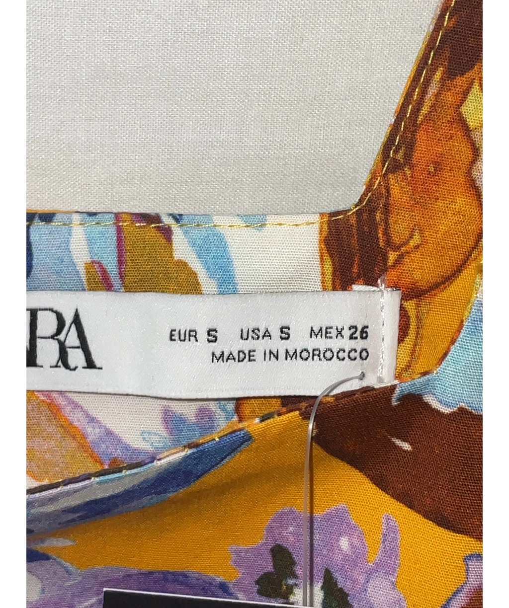 ZARA Yellow Colour, size UK S — care label