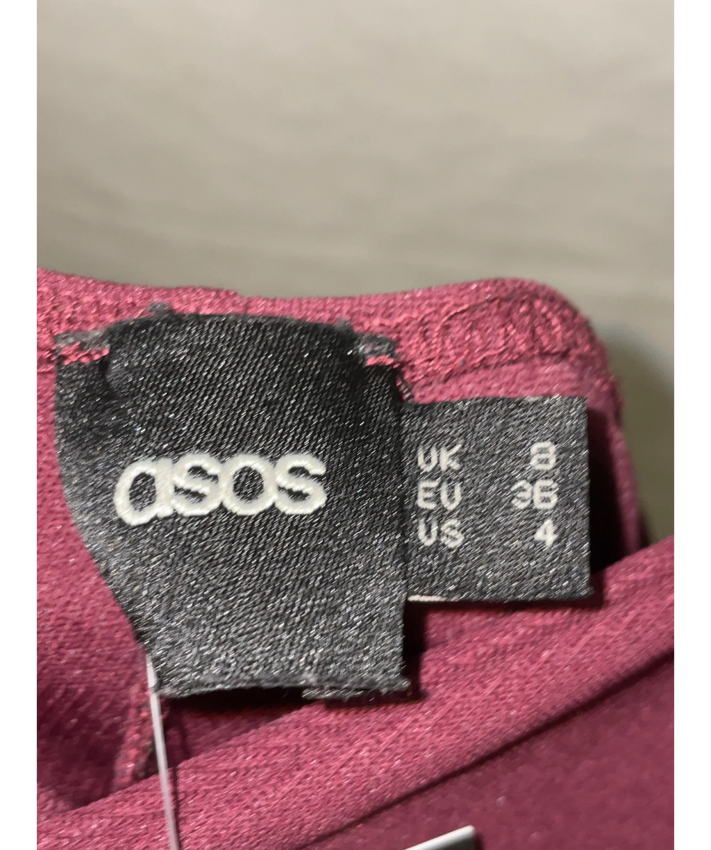 ASOS burgundy Colour, size UK 8 — detail